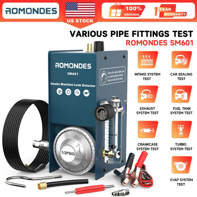 Rilevatore Di Perdite A Fumo SDT50 Per Auto - Con Pompa Integrata, 12V DC, Per Sistemi EVAP, Carburante E Vuoto, Leggero E Portatile