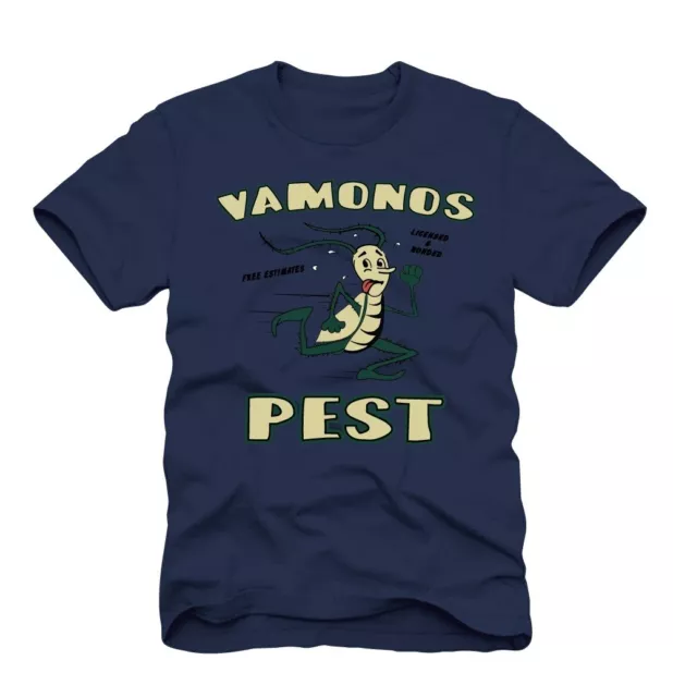 Adult Navy Action TV Show Breaking Bad Vamonos Pest Control Bug T-shirt Tee