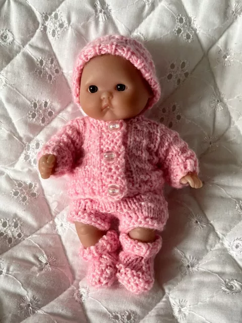 Hand Knitted Dolls Clothes Fit 5ins Berenguer Doll