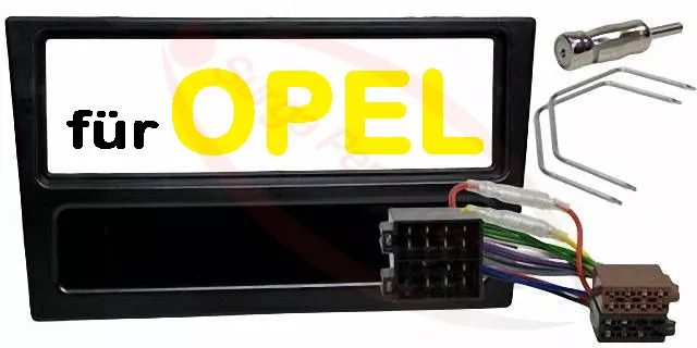 für OPEL Corsa C Vectra Radio Blende Einbau Rahmen Adapter ISO original SURGA