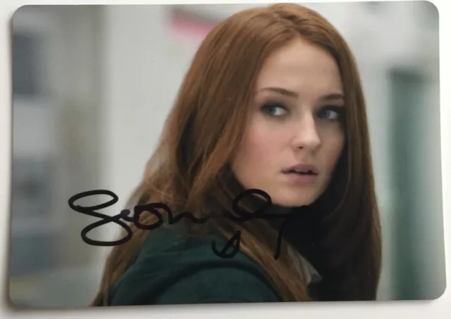 Sophie Turner Sansa Stark Signed Photo Picture Jsa Game Of Thrones Auto Hot Xmen