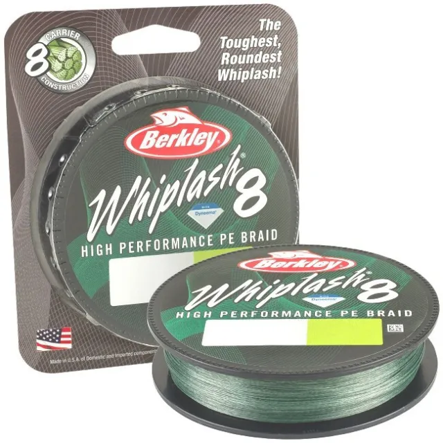 Berkley Whiplash 8 Braid 300m 32.6lb (14.8kg) 0.10mm Green