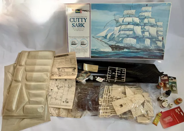 Collectible Revell Cutty Sark plastic model kit # H-399 from 1974 unmade kit