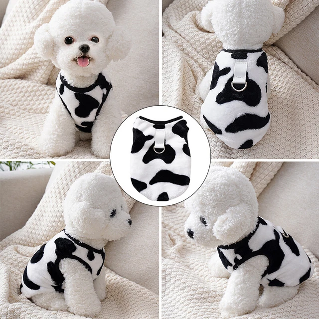 Cane Camicia Pet Abbigliamento Trainabile Pullover Gilet Costume Coat Flanel ♪