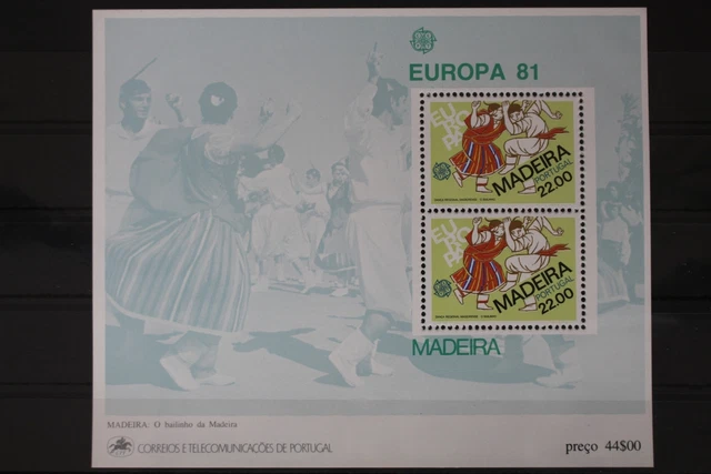 Portugal Madeira Block 2 mit 70 postfrisch Europa #UV021