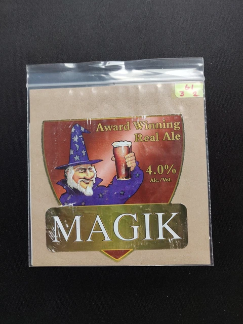 Keltek Brewery, Magik,  Beer Bottle Label / Wrap - Cornwall UK - Man Cave