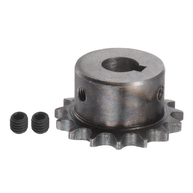 06B Roller Chain Sprocket 15T Pitch 3/8" 14mm Bore A3 Steel Motor Drive Gear