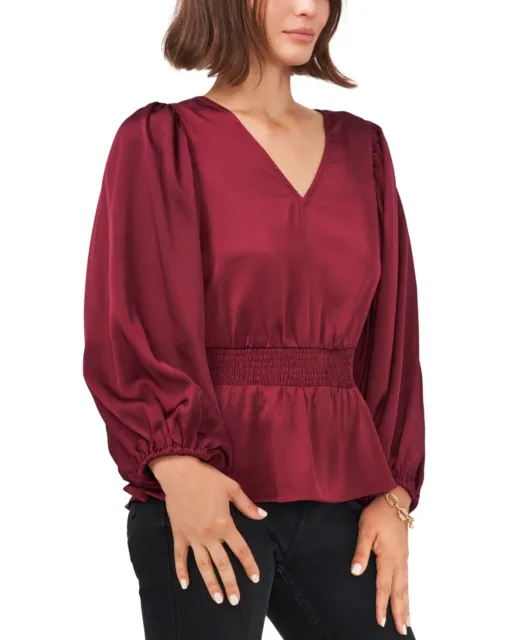 MSRP $89 Vince Camuto Peplum Blouse Size Small