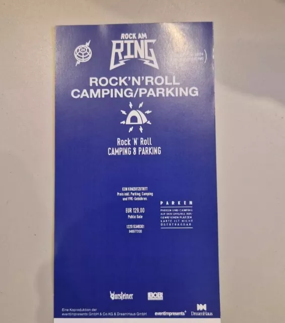 Rock am Ring 2024 - Rock'n'Roll Camping/Parking Ticket