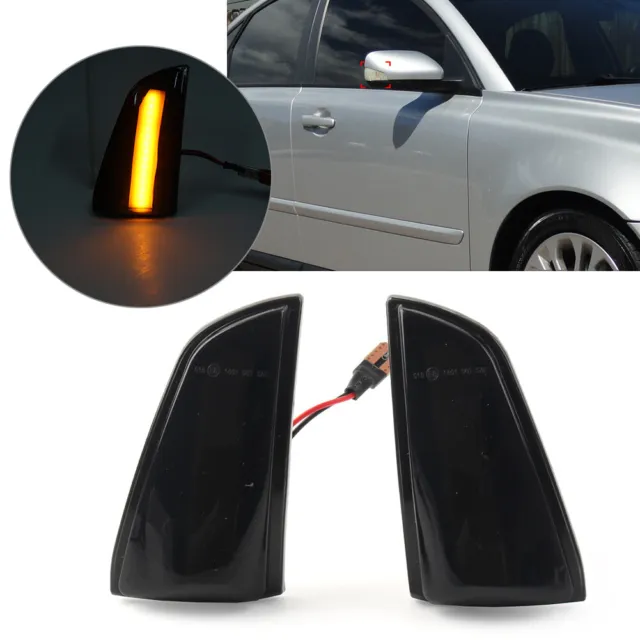 2ⅹ LED Dynamic Turn Signal Light Side Mirror Rearview Lamp Fit Volvo S40 V50 C70