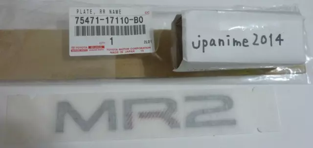 Toyota MR2 Gray Rear Emblem Badge NEW Genuine 75471-17110-B0 *