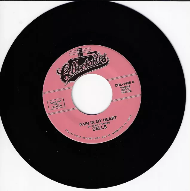 Dells Pain In My Heart/Time Makes You Change 45Rpm Vinyl