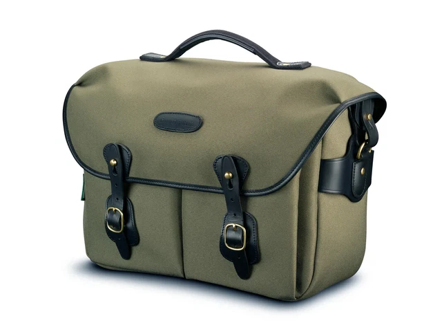 Billingham Hadley One - Fibrenito de salvia/cuero negro