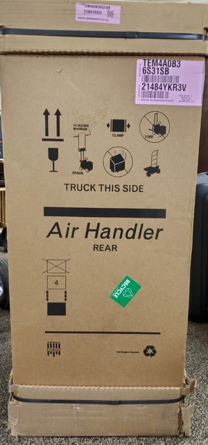 Trane 3 Ton 14 SEER 30000 BTU Convertible Air Handler TEM4A0B36S31SB TRANE TEM4