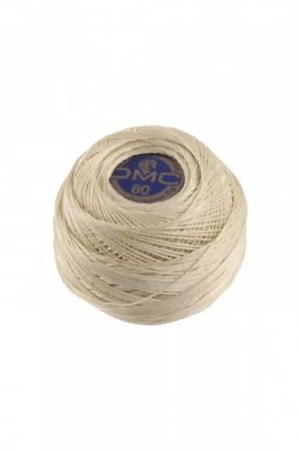 DMC Fil a Dentelles Cotton Thread 90m Ecru Cream - per 5 gram ball