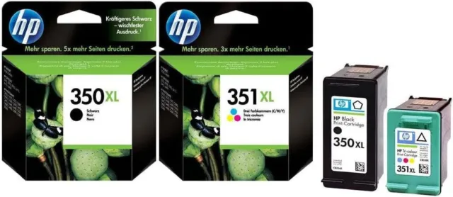 HP 350-351 XL Combo Pack SD412EE Cartucce Originali Stampanti Getto d'Inchiostro