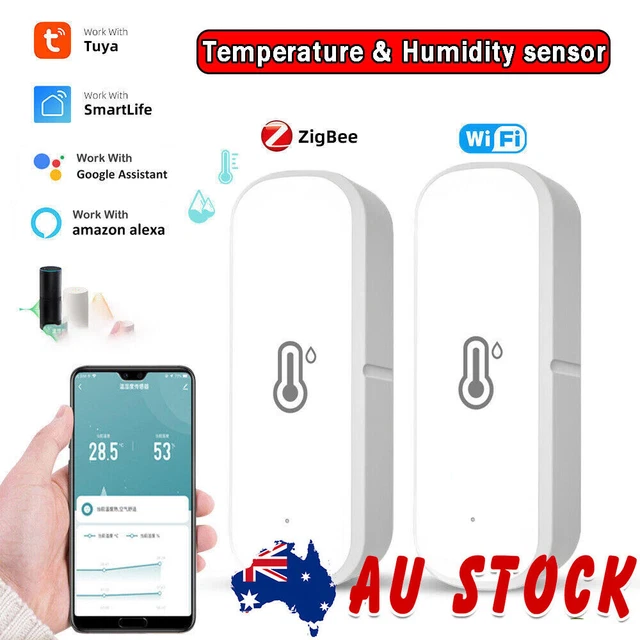 TUYA ZIGBEE WIFI Temperature Humidity Sensor APP Remote Monitor For ...