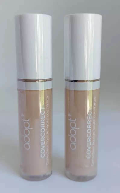 Adopt Covercorrect × 2 Correcteur Liquide Haute Couvrance 11N beige clair neutre