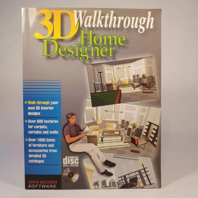 3D Walkthrough Home Designer Manual by Data Becker Software UpVision 1996