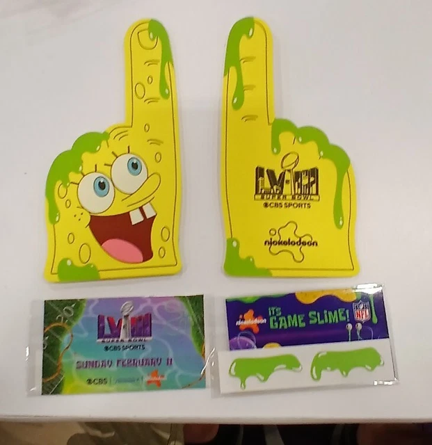 2024 SUPER BOWL VEGAS LVIII Chiefs Nickelodeon Game Slime SpongeBob Sga
