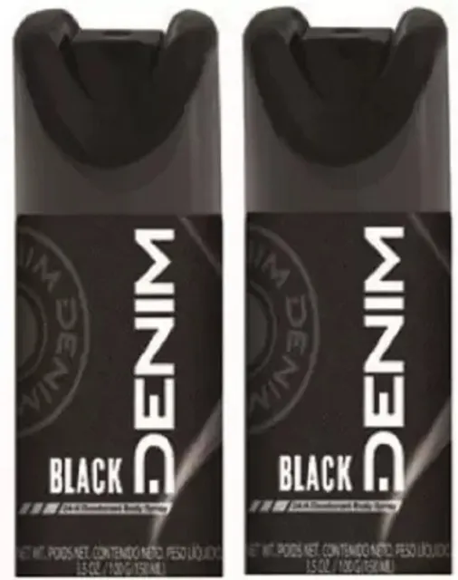 DENIM  Deo BLACK Body Spray 150ml Deodorant Spray - For Men (300 ml, Pack of 2)