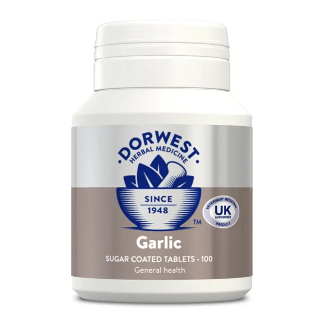 DORWEST HERBS GARLIC TABLETS GENERAL HEALTH for Dogs & Cats[100 TABLETS]