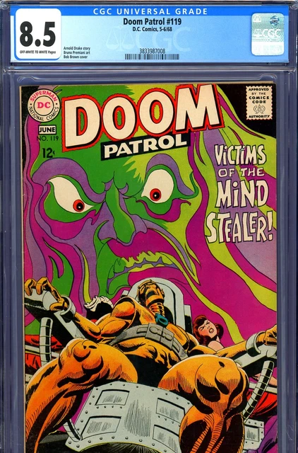 Doom Patrol #119 CGC GRADED 8.5 - Drake story - Premiani art - Bob Brown cover