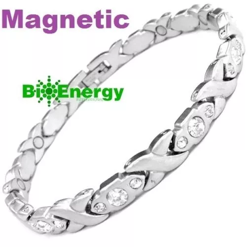 Magnetic Magnet Energy Power Bracelet Health Bio Armband Cuff Arthritis lady's