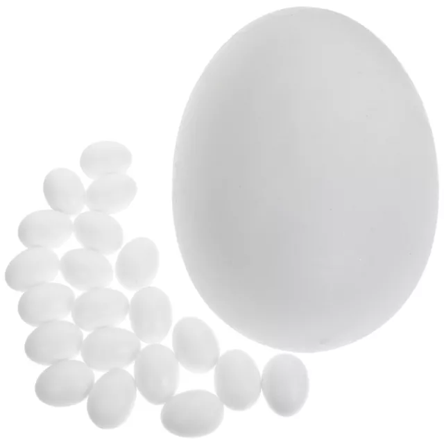 20 Pcs Soothing Pigeons and Raising Supplies Homing Fake Eggs Easter Bird