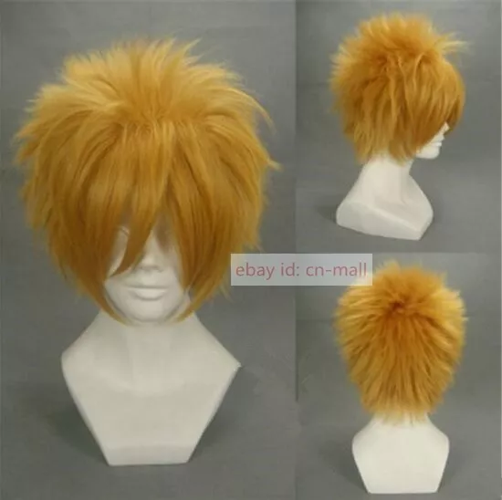 Kingdom Hearts Ventus Final Fantasy Cloud Strife Roxas Cosplay costume wig+TRACK 2