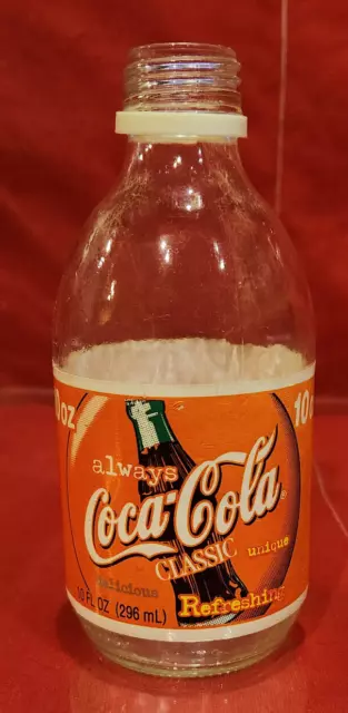 Vintage Coca-Cola Always Refreshing Coca-Cola 10 OZ Glass Bottle 1996