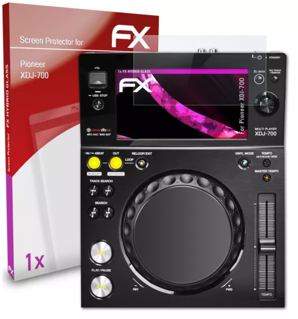 atFoliX Pellicola Vetro per Pioneer XDJ-700 9H Armatura di protezione