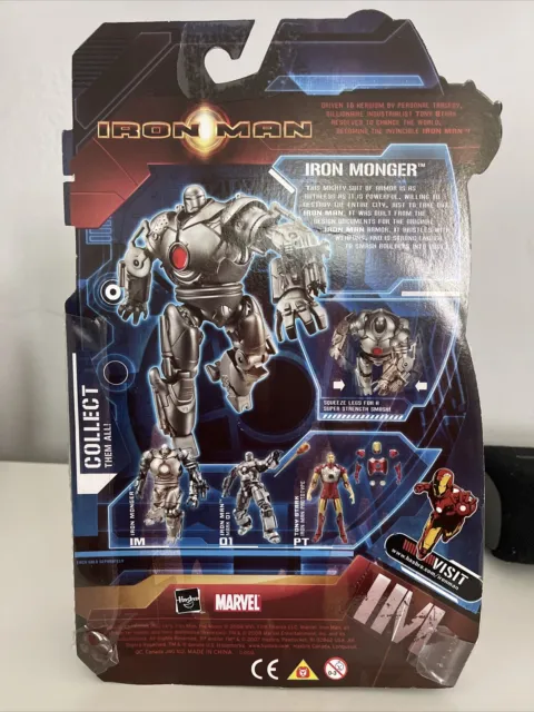 Figurine réacteur Hasbro Iron Monger Blue Arc Iron Man Movie Marvel 2008 3