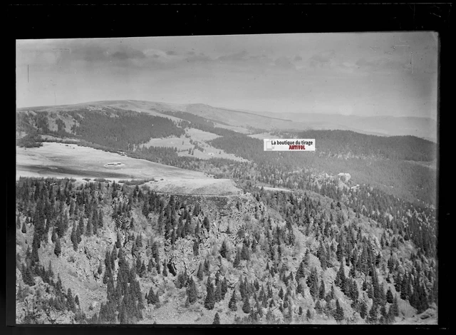 Hautes-Vosges Landscape 13x18cm Black & White Negative Antique Photo Glass Plate