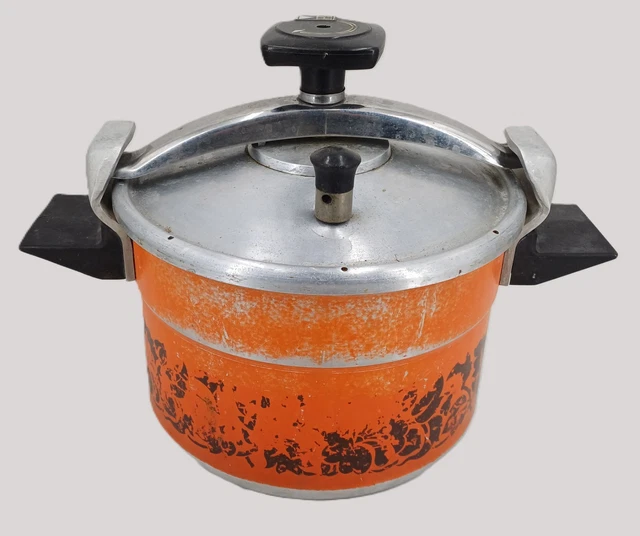 Cocotte-minute Vintage Tournus 6 Litres - Marque SEB (ex No Seb) - Orange - Occasion