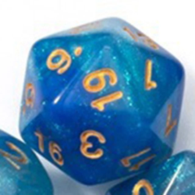 RED+YELLOW SET OF 7 Two-Color Multi-Faceted Digital Dice Running Group ...