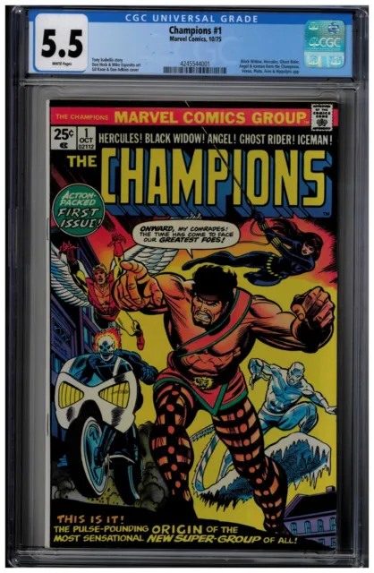 CHAMPIONS #1 (Marvel Comics, 1975) CGC Graded 5.5