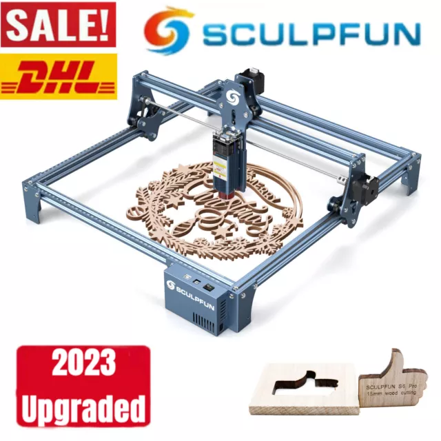 SCULPFUN S9 Laser Graviermaschine Ultradünne Laserstrahlformung Hochpräzise 30W