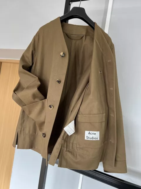 Men's ACNE STUDIOS METHOD PSS17 Brown Coat Jacket Size 52