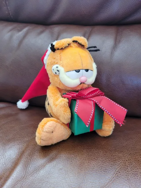 GARFIELD THE CAT TY BEANIE BABIES HAPPY HOLIDAYS Cuddly Soft Plush Toy CHRISTMAS