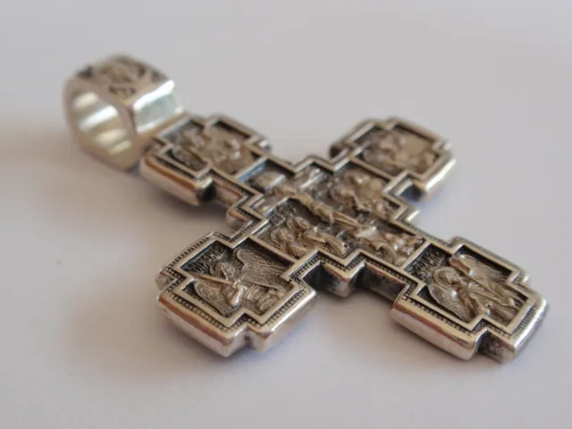 Orthodoxe 925 Silber Kreuz Anhänger  NEU, Jesus Christus