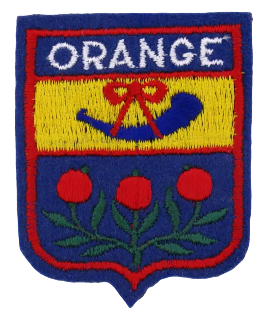Ecusson brodé (patch/embroidered crest) ♦ Orange