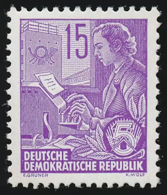 DDR Nr. 411 b XI postfrisch geprüft Ruscher BPP, Mi. 90,- Euro