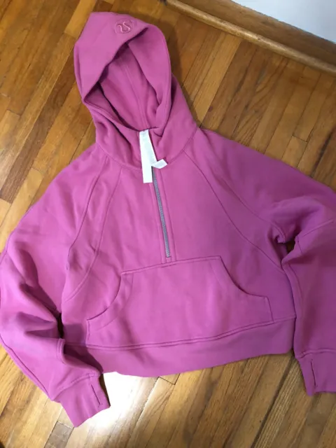 NEW Lululemon Scuba Oversized Half-Zip Hoodie - Size XS/S - Pink Blossom  PBOL