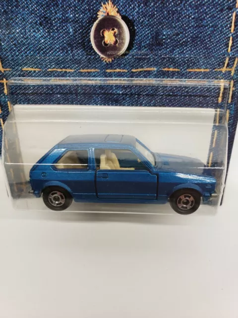 Tomy Pocket Cars Tomica-232-F05, Vw Volkswagen Golf Gle Rabbit, Dk Blue Jb167