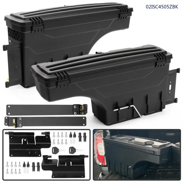 Truck Bed Storage Box Toolbox Lh & Rh Side Fit For 2015-2020 Colorado GMC Canyon