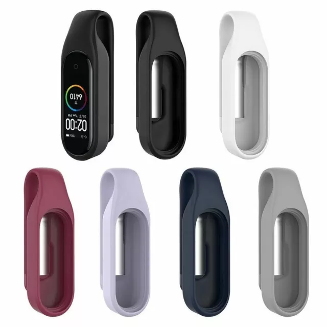 Schützende Silikon Clip auf Fall Abdeckung Schutz für Xiaomi Mi Band 4