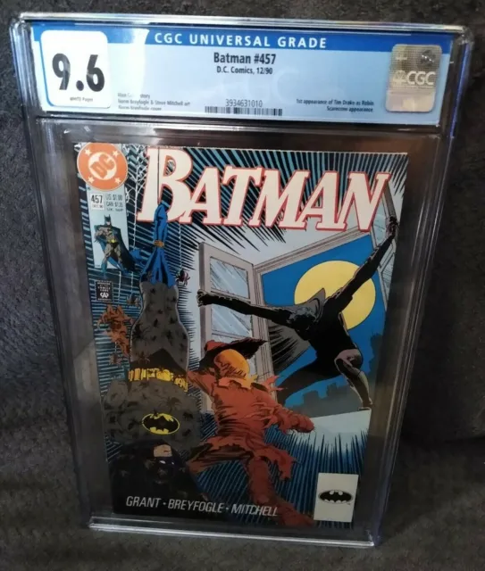 BATMAN #457 CGC 9.6 NM+ 1990 DC Comics - Tim Drake 1st Robin app. 1st print