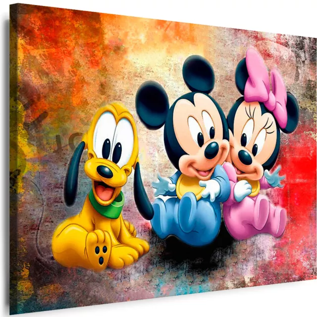 Leinwand Bilder Cartoons Film Disney Micky Maus Wandbild Kinderzimmer