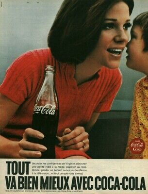 Publicité ancienne Coca-Cola 1968 issue de magazine